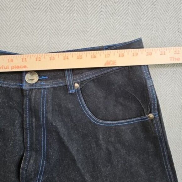 Rich Kids RK Jeans Co Men's Baggy Jeans 40 X 32 Blue Stitch Y2K Normcore - Picture 2 of 16